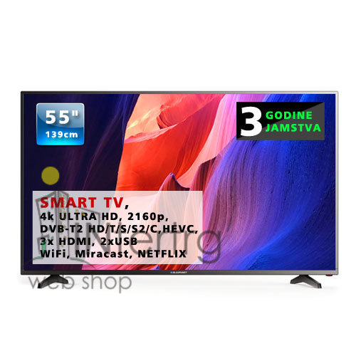 Televizor Blaupunkt 55 smart tv 4k UHD tv